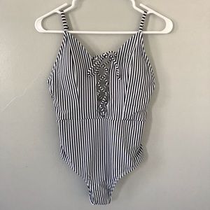 Cupshe NWT Striped One Piece Bathing Suit